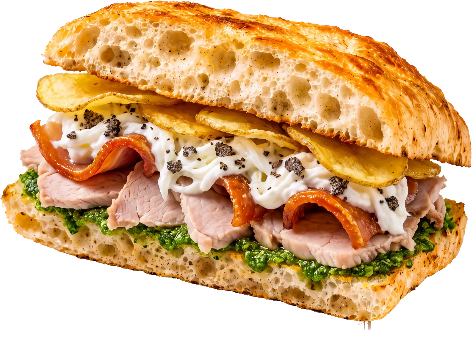 Porchetta, Burrata & Trufe, Galletto Express